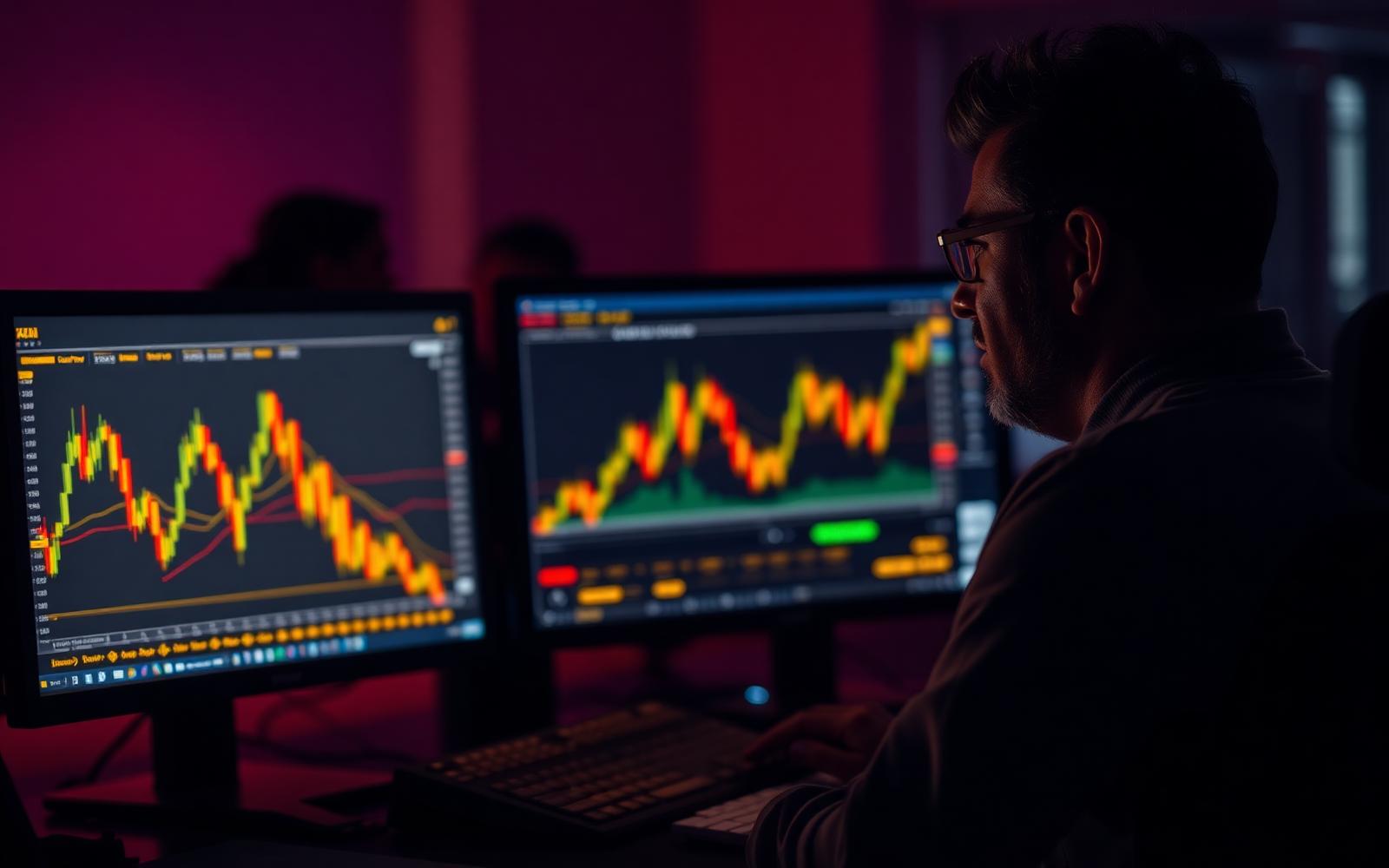 Forex mentor analyzing gold price action charts